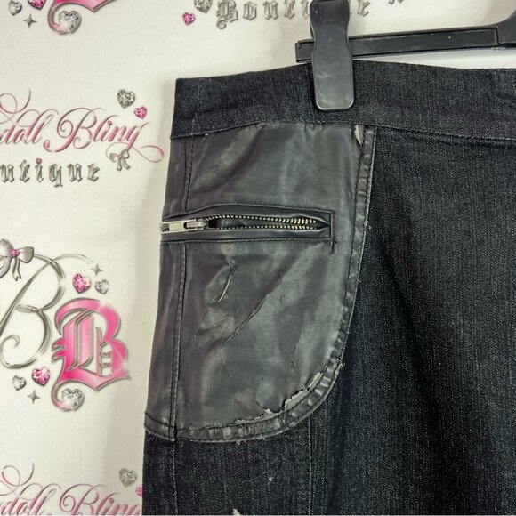 mblm skirt denim culture new with tags. Black Mini Skirt with Zipper Detail - Picture 5 of 10